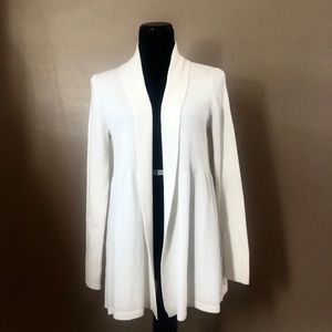 Talbots ivory shawl collar cardigan (M)